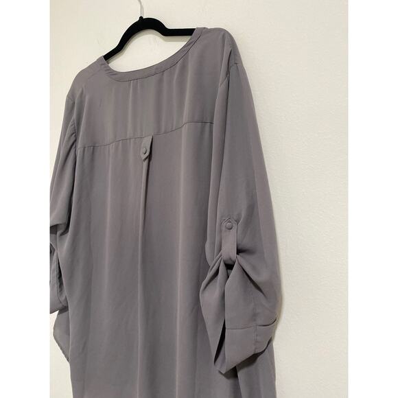 Torrid Harper Georgette Blouse Womens 3X Career Loose Fitting Flowy Minimalist - Picture 11 of 11